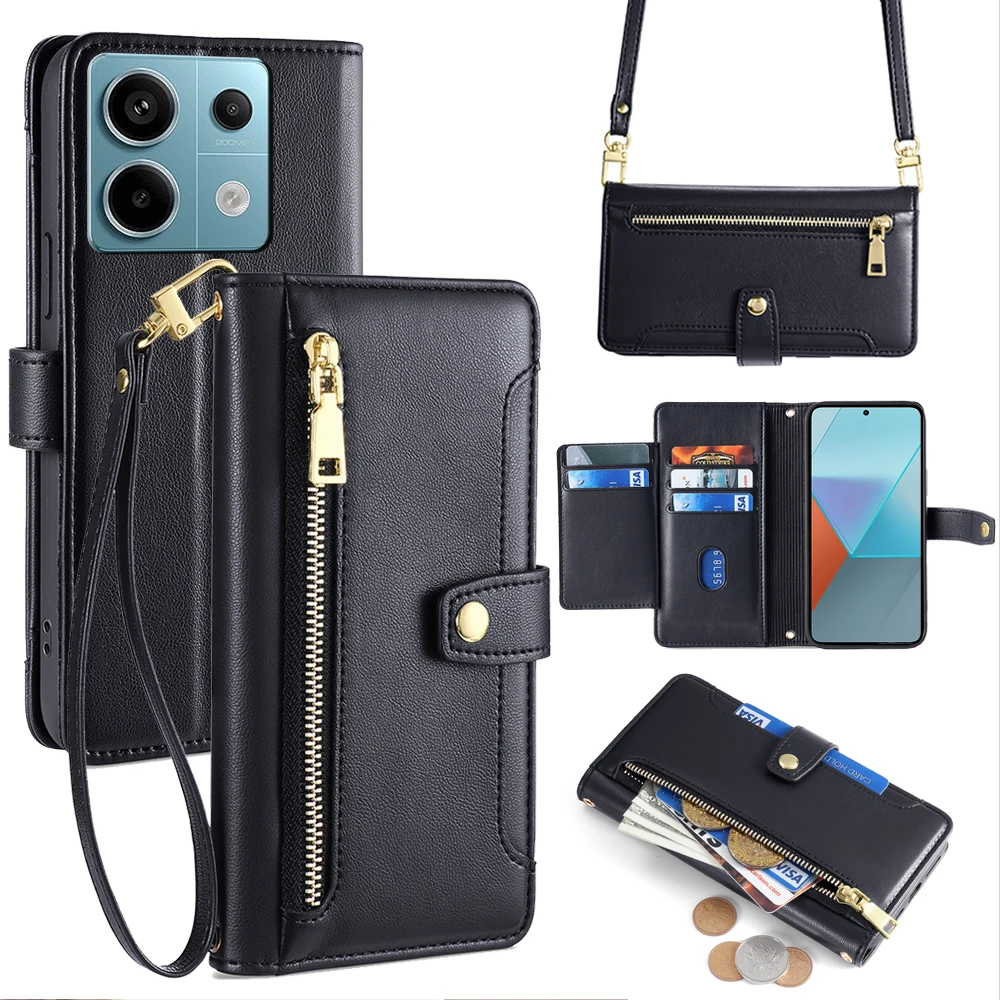 Xiaomi Redmi Note 13 - Crossbody kılıf Xiaomi Redmi için not